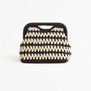 Abercrombie Straw Clutch Bag